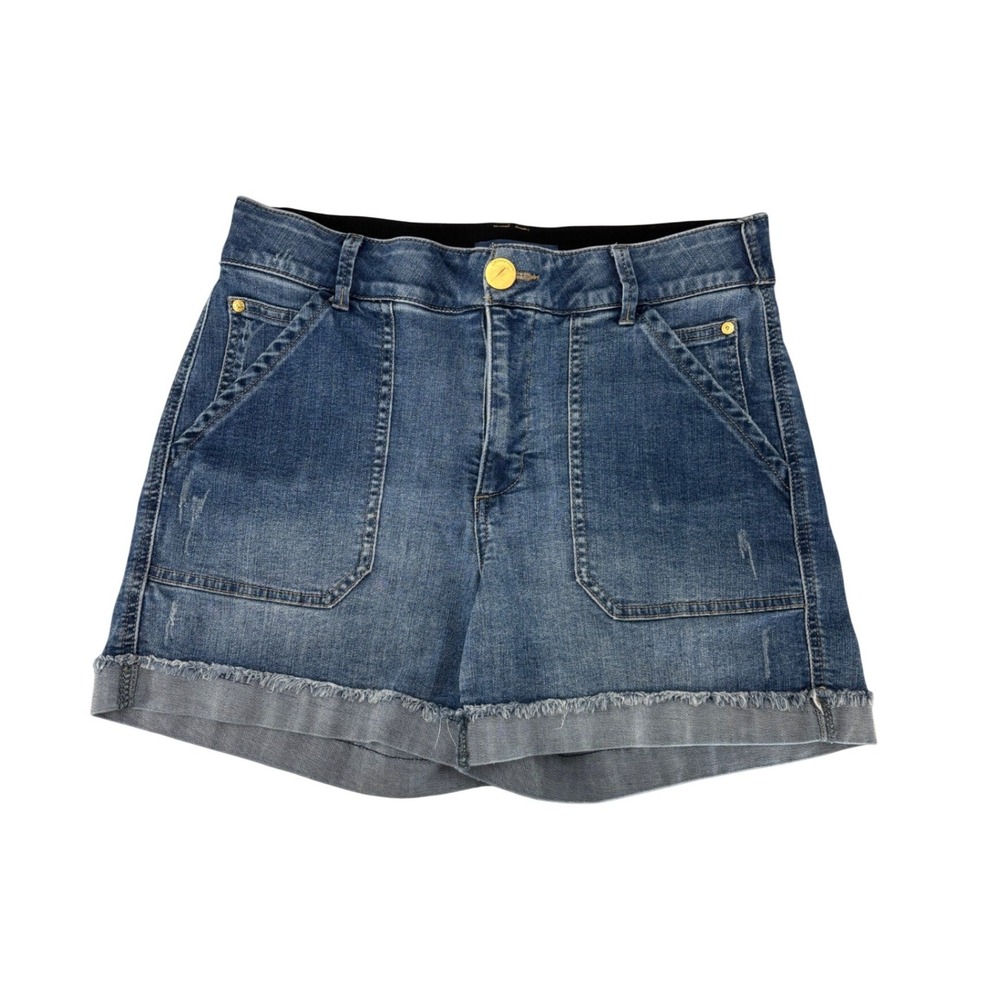 Democracy Absolution High Rise Vintage Blue Denim Shorts Jean Shorts Women's 12